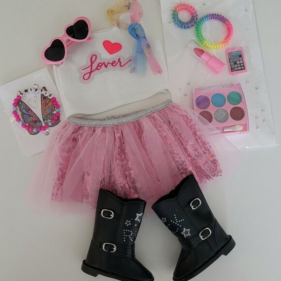 Taylor Swift Inspired New " Swiftie" Outfit Package For Your 18 Inch Doll - Picture 1 of 5